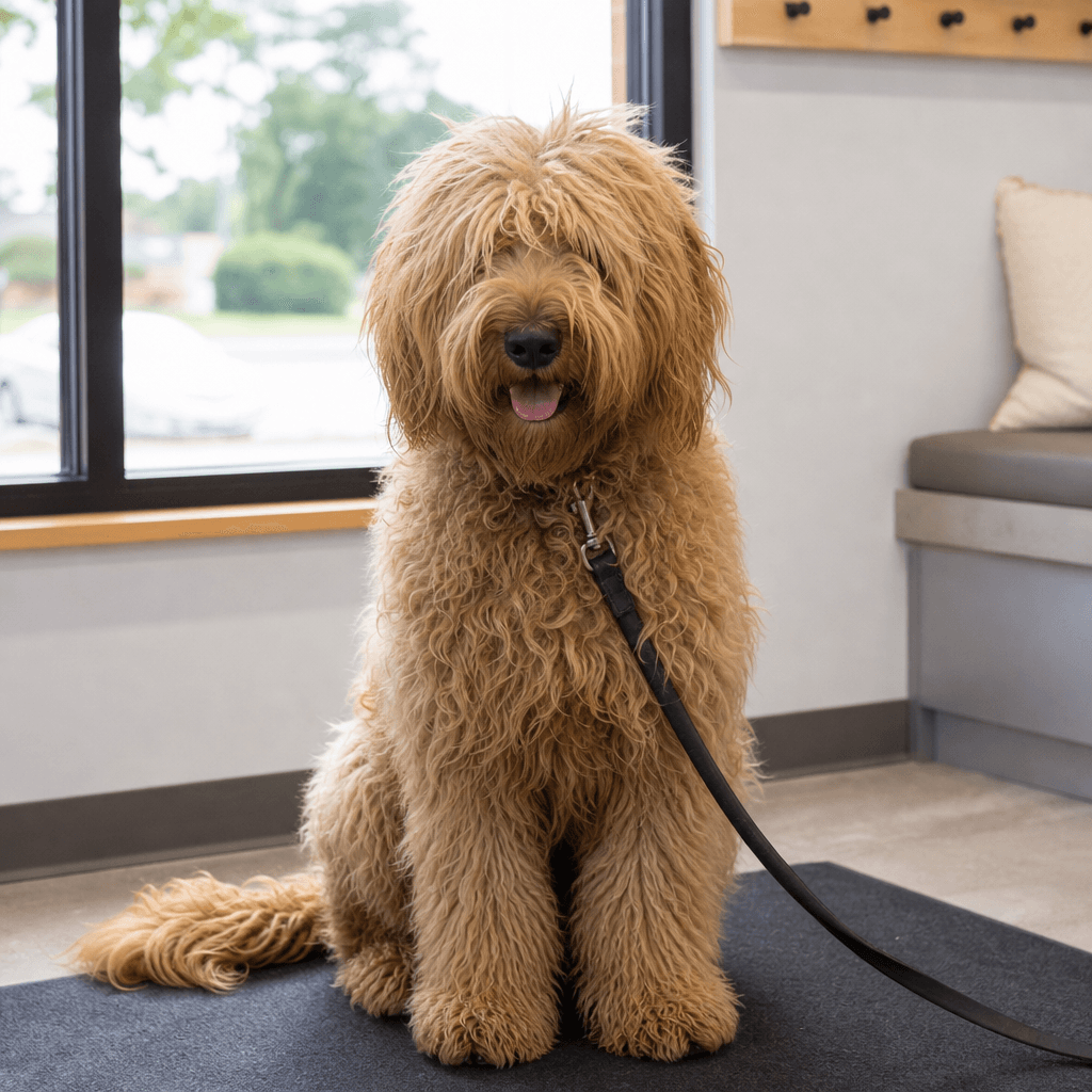 Golden Retriever before grooming